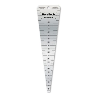 Jumbo Nozzle Gauge - 0.21875 to 1.75 Inch, Stainless Steel