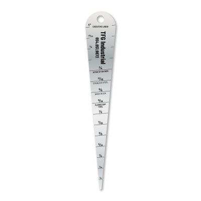 Flange Gap Tool Gauge - 0.0625 to 1 Inch, Stainless Steel