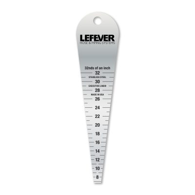 Nozzle Gauge - 0.21875 to 1 Inch, Stainless Steel