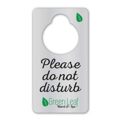 Metal Door Tag Hanger - Aluminum