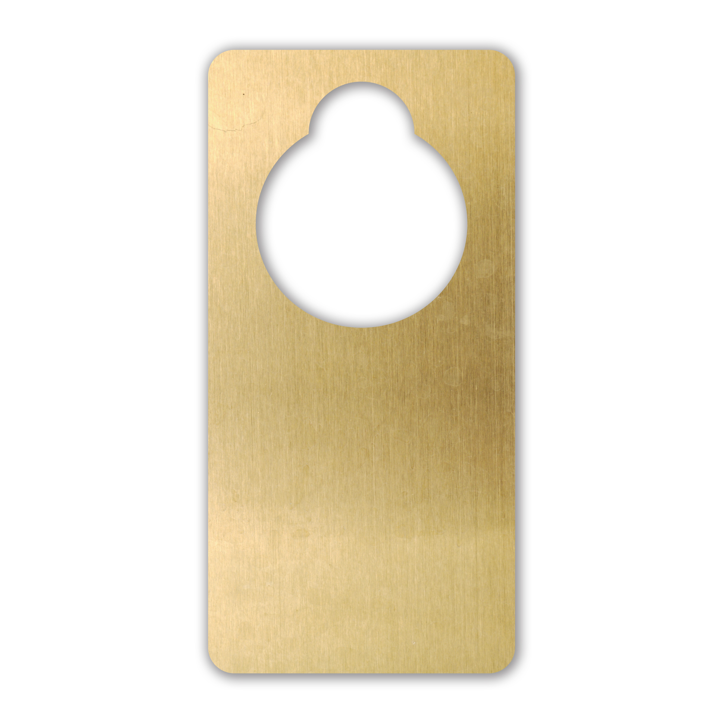 Metal Door Tag Hanger - Brass - Image 3