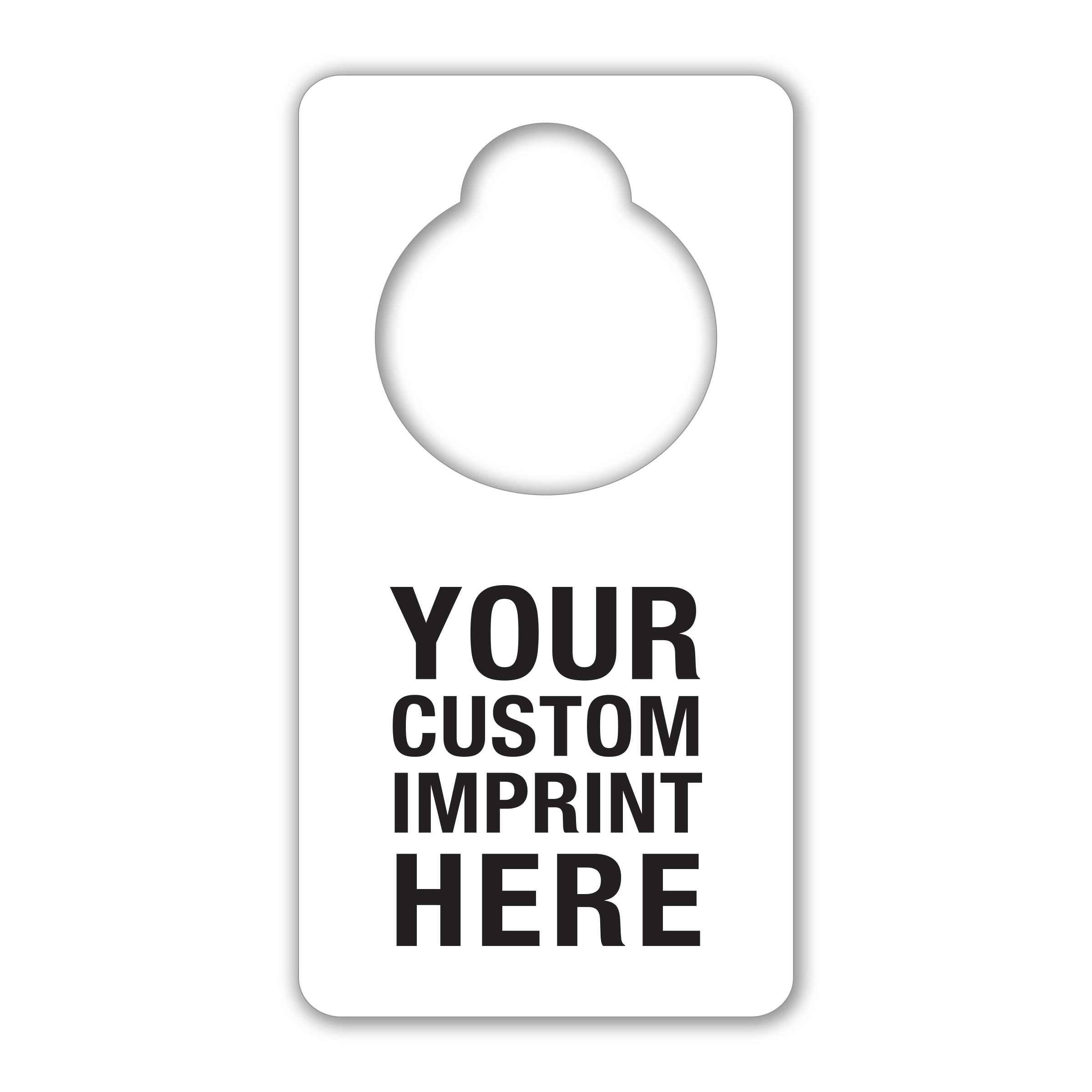 Plastic Door Tag Hanger - PVC or Polycarbonate - Image 2