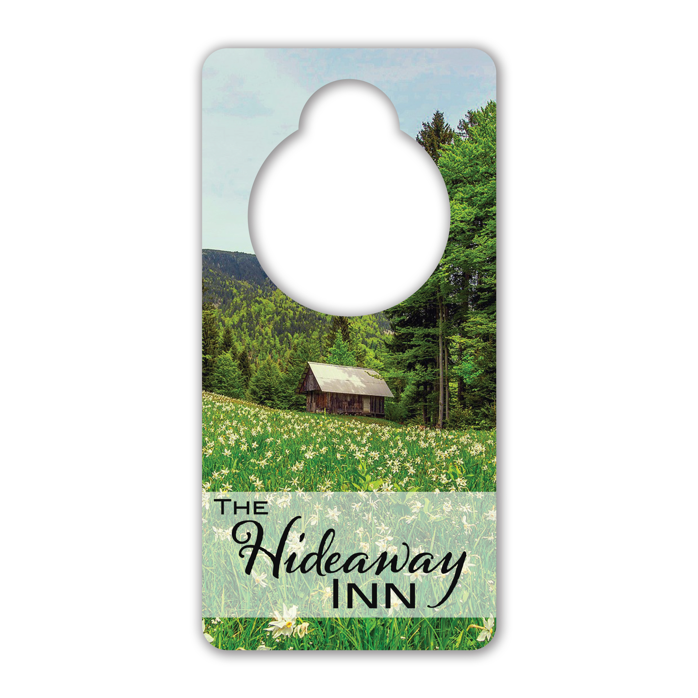Plastic Door Tag Hanger - PVC or Polycarbonate