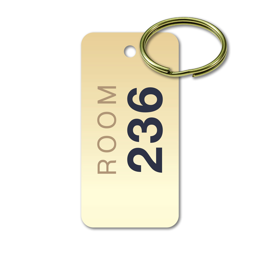 Metal Key Tag - 2" x 1" Rectangle, Aluminum - Image 6