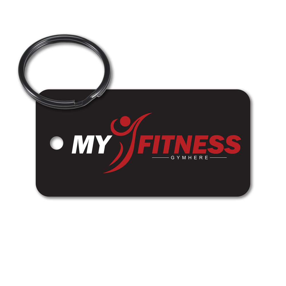Metal Key Tag - 2" x 1" Rectangle, Aluminum - Image 10