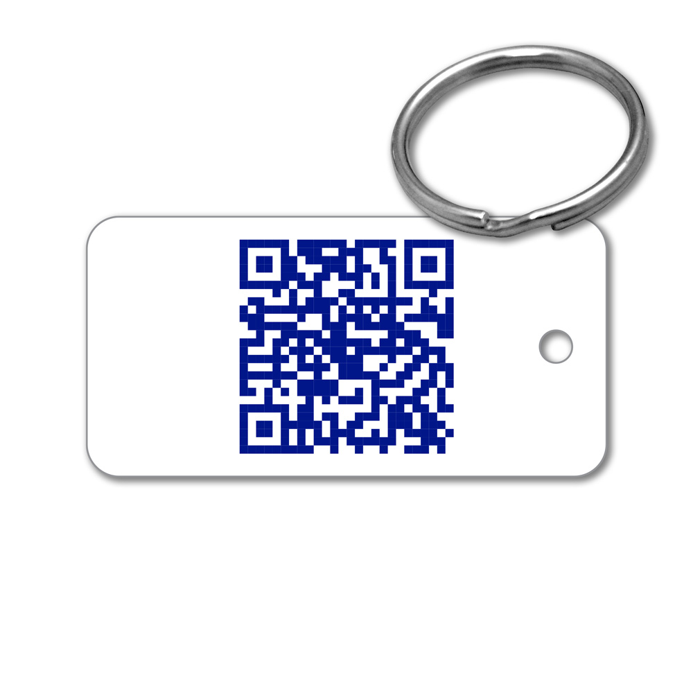 Metal Key Tag - 2" x 1" Rectangle, Aluminum - Image 9
