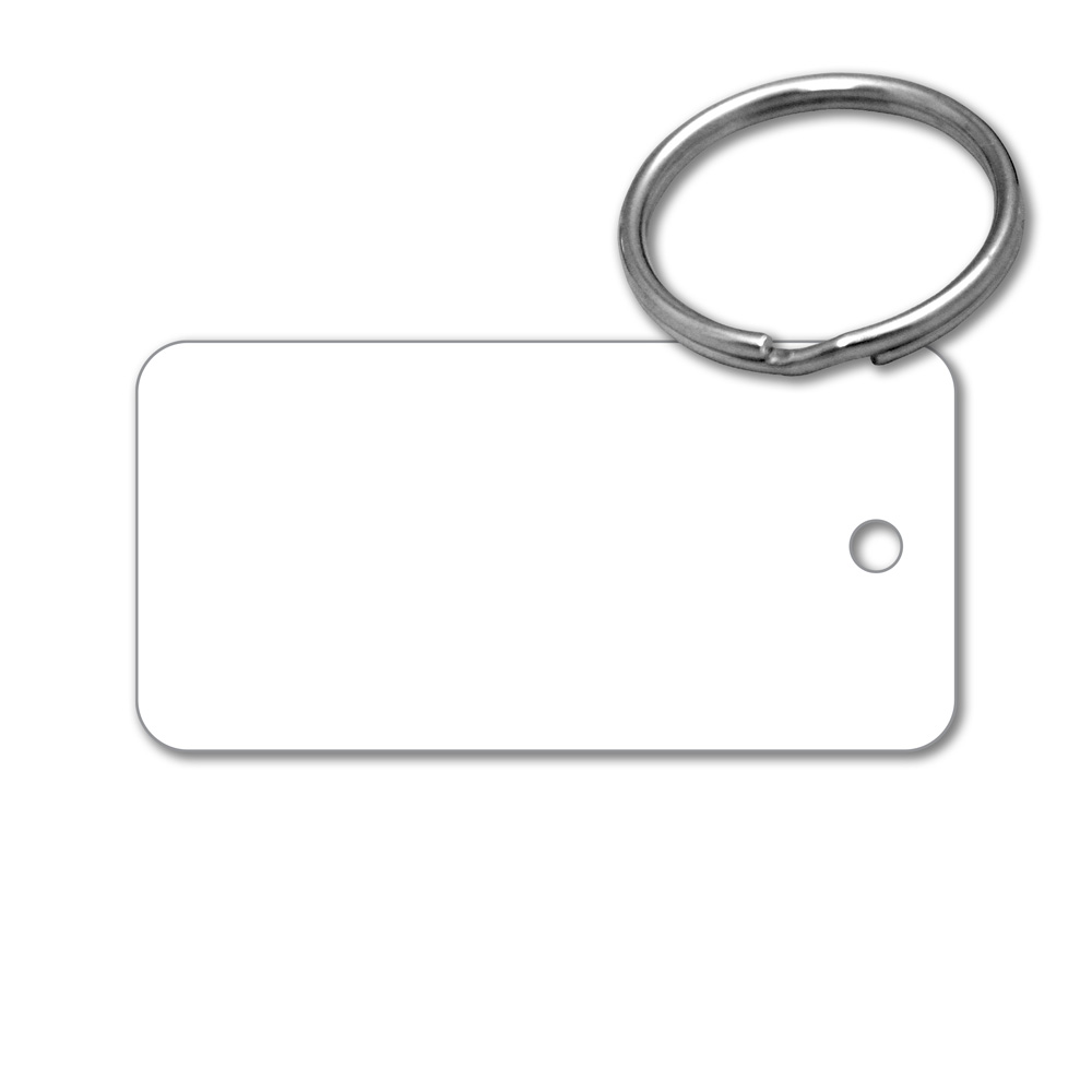 Metal Key Tag - 2" x 1" Rectangle, Aluminum - Image 8