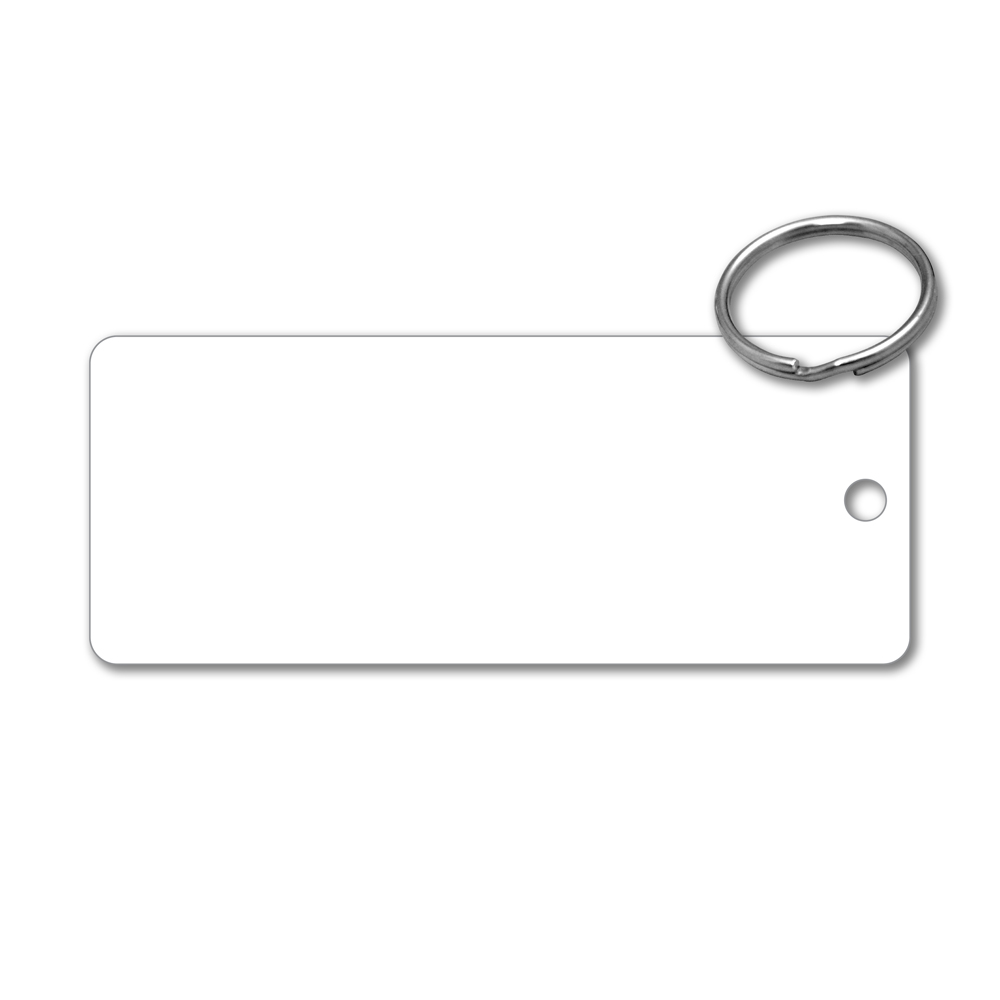 Plastic Key Tag - 3.75" x 1.5" Rectangle, PVC or Polycarbonate - Image 2