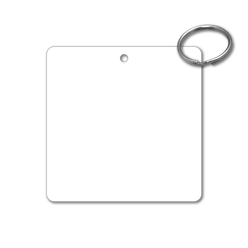 Plastic Key Tag - 2.5" Square, PVC or Polycarbonate - Image 2