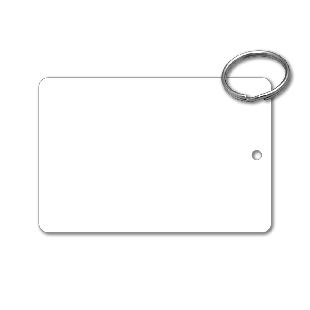 Plastic Key Tag - 3" x 2" Rectangle, PVC or Polycarbonate - Image 2