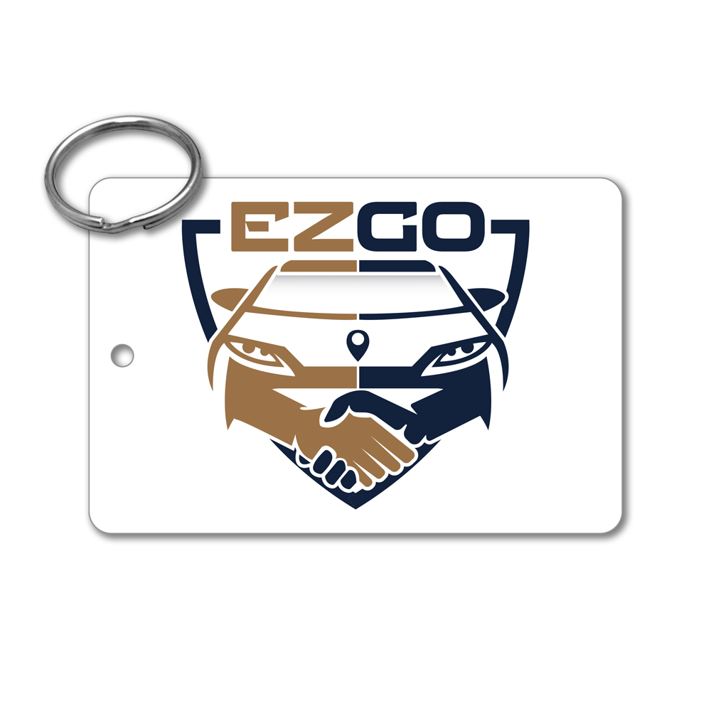 Plastic Key Tag - 3" x 2" Rectangle, PVC or Polycarbonate